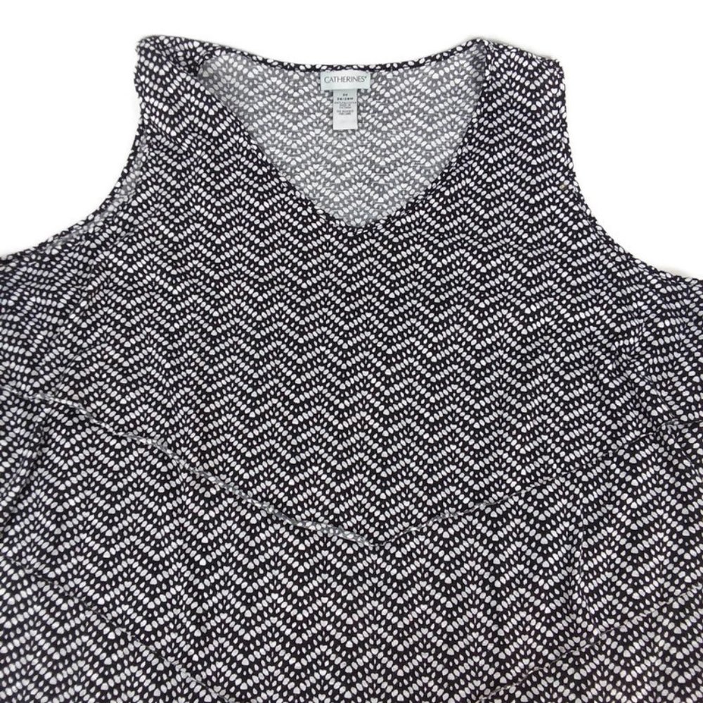 Catherines Layered V-neck Sleeveless Blouse Plus Size 3X
